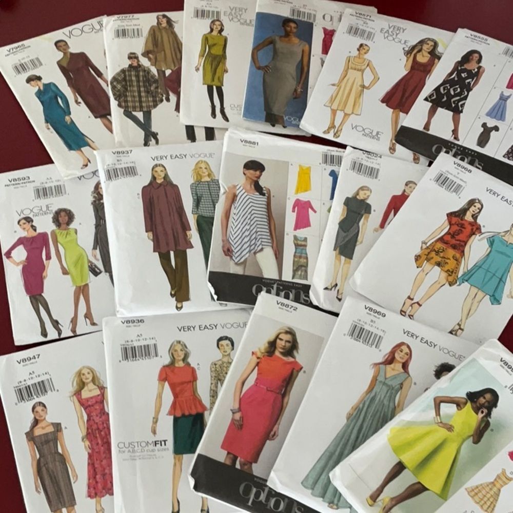 Vogue Sewing Patterns Bundle 2004, 2009, 2013, & 2014 16 Total